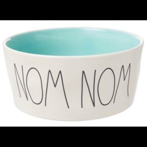 NEW Rae Dunn NOM NOM Dog Pet Bowl